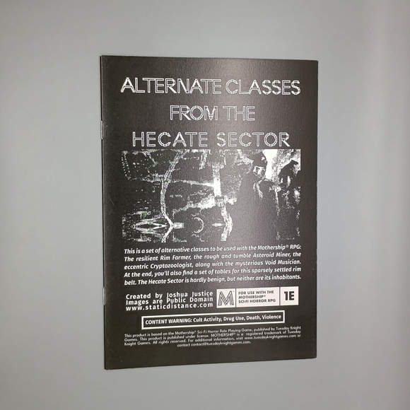 Alternate Classes from the Hecate Sector